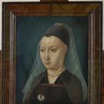 Portret van een dame met een anjer - Pieter Casenbroot - 1500