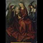 Maria met Kind tussen twee engelen - Meester van Frankfurt - 1495