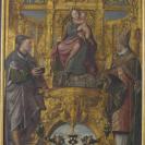 Enthroned Madonna with Saint Luke and Saint Eligius - Lancelot Blondeel - 1545