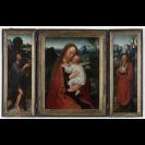 Madonna with John the Baptist and Saint Jerome - Adriaen Isenbrant - 1485 - 1551