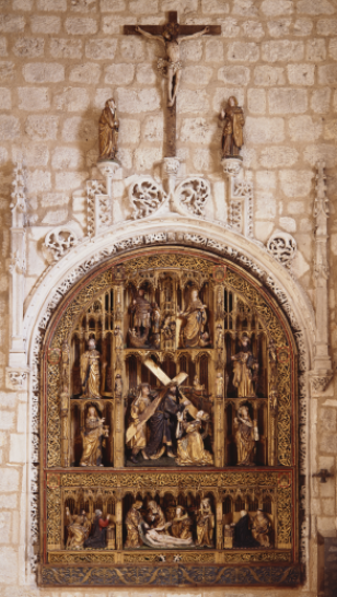 Anonymous (Antwerp), Carved retable of the Passion of Christ, c. 1510. Burgos.