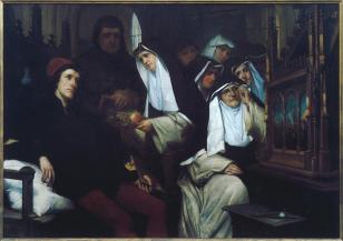 Henri Dobbelaere, Memling schildert het Ursulaschrijn, Stedelijke Musea Kortrijk