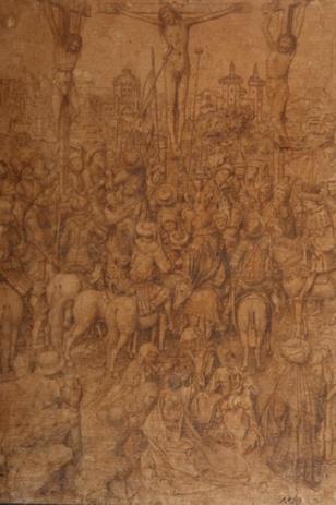 Kruisging van Christus,  25.4 x 18.7 cm, Privécollectie