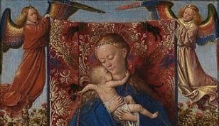 Jan van Eyck, Madonna bij de Fontein (detail)
