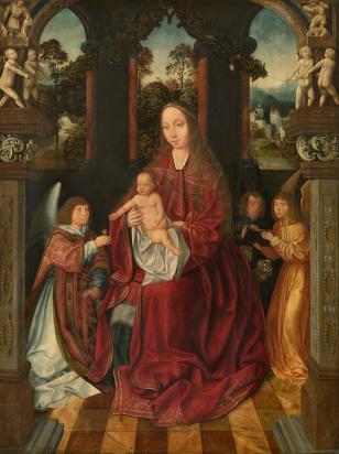 Madonna with Angels - Master of the Holy Blood