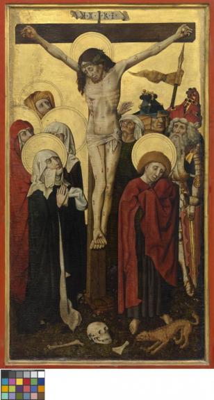 Kruisiging - toegeschreven aan Meester van de Strauss Madonna - 1445