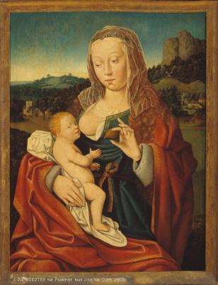 Virgin and Child with a Pear - Master of Frankfurt - 1500 - 1524