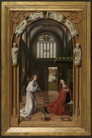 Annunciation and the Adoration of the Christ-Child - Petrus Christus I - 1452