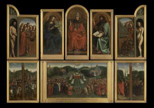 Aanbidding van het Lam Gods - kopie naar Jan van Eyck