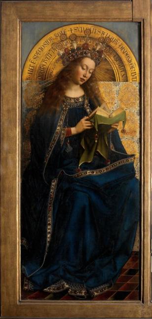 De Aanbidding van het Lam Gods (Maria) - Jan van Eyck - 1432