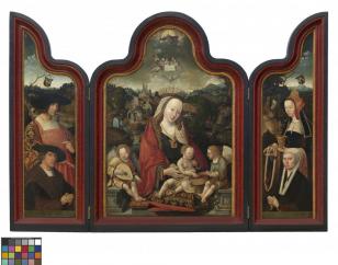 Triptych of Pompeius Occo and his Wife  Gerbrich Claesdr. - Jacob Cornelisz. van Oostsanen - 1515