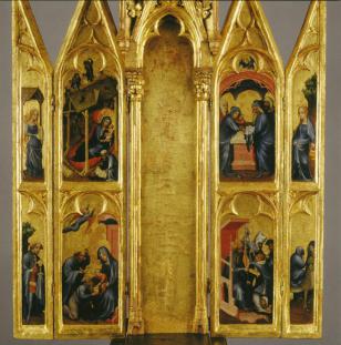Tower Retable with Scenes from the Life of Christ - Anonymous - 1395 - 1400