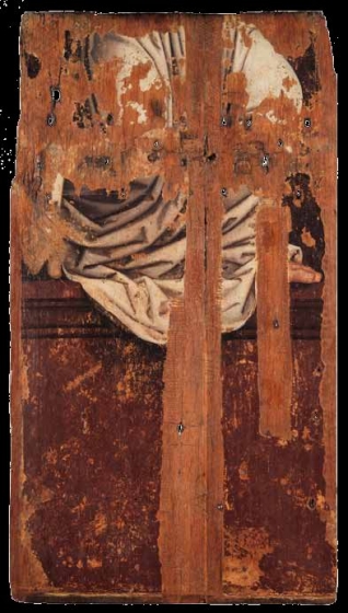 Meester van het Heilig Bloed, Taferelen uit de Apocalyps en Annunciatie (voor restauratie), na ± 1513, Groeningemuseum Brugge.