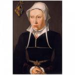 Portrait of the wife of Jan de Fevere - Northern Low Countries? Middle of the 16th Century Anonymous Master - 1540 - 1559
