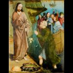 De verschijning van Jezus aan het meer van Tiberias (voorzijde) - Onbekend - 1500