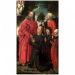 Schenkers met de heiligen Petrus en Thomas - Brabant of Vlaanderen, circa 1480/1490 Anonieme meester - 1480 - 1490