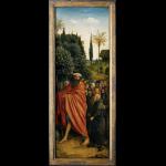 De Aanbidding van het Lam Gods (De pelgrims) - Jan van Eyck - 1432