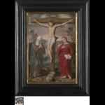 Christus aan het kruis met Maria en Johannes - Zuidelijke Nederlanden, einde 16de eeuw Anonieme meester - 1580 - 1599
