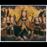 Christus met zingende en musicerende engelen - Hans Memling