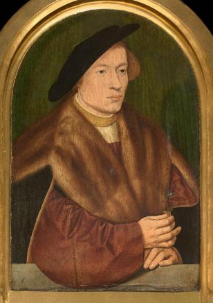 Portrait of a Young Man - Bartholomäus Bruyn I - 1528