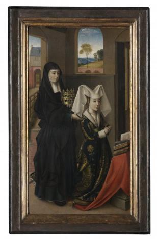 Isabella van Portugal met de heilige Elisabeth - Petrus Christus I - 1457 - 1460