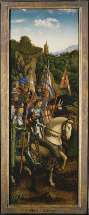 De Aanbidding van het Lam Gods (De Ridders van Christus) - Jan van Eyck - 1432