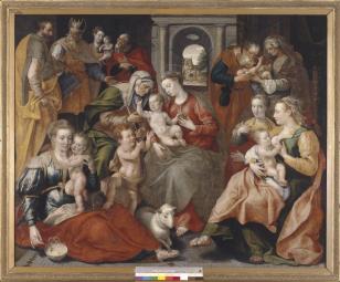 The Family of Saint Anne - Maerten de Vos - 1585