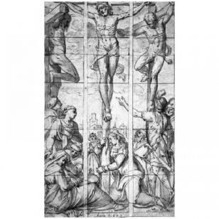 Crucifixion of Christ - Lambert van Noort - 1567