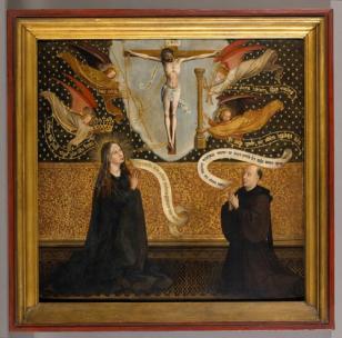 Christ on the Cross with Mary and Donor - Master of Flémalle - 1450 - 1499