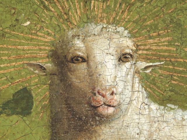 Restorers of the KIK-IRPA uncover Van Eyck’s original Lamb | Flemish ...