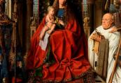 Jan van Eyck, Van der Paele Madonna , Groeningemuseum, Brugge.
